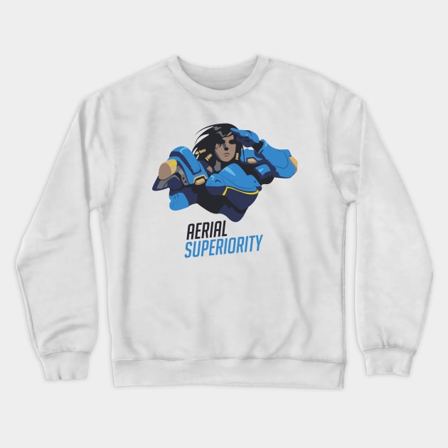 Overwatch Pharah "Aerial Superiority" Tee Crewneck Sweatshirt by Charelene